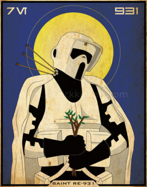 Imperial Saints - Scout Trooper - Star Wars Art - Patrick King Art