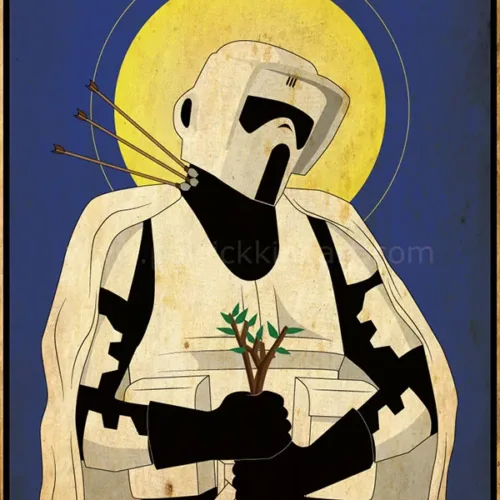 Imperial Saints - Scout Trooper - Star Wars Art - Patrick King Art