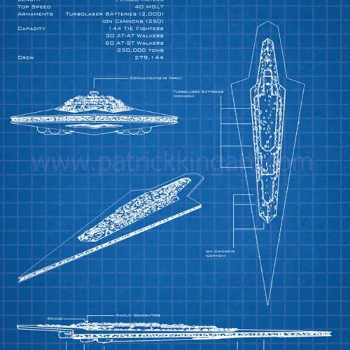 Executor - Star Wars Schematics - Patrick King Art