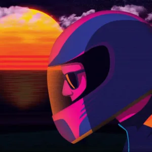 The Getaway - Synthwave Art - Patrick King Art