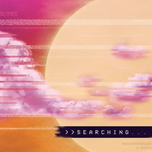 Searching - Vaporwave Art - Patrick King Art