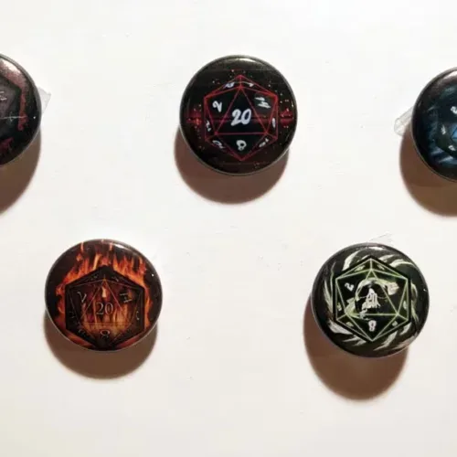 D20 Buttons