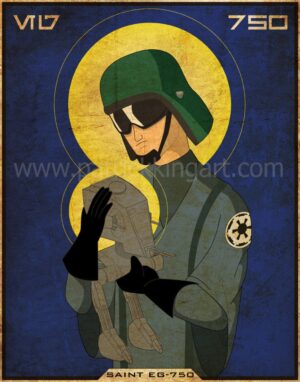 Imperial Saints - AT-ST Pilot - Star Wars Art - Patrick King Art