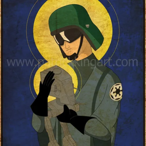 Imperial Saints - AT-ST Pilot - Star Wars Art - Patrick King Art