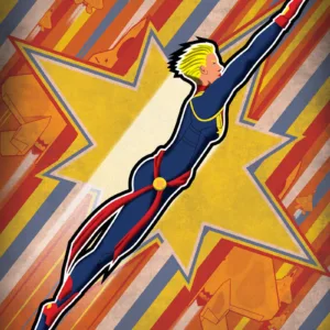 Captain Marvel - Patrick King Art