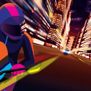 Express Route - Synthwave Art - Patrick King Art