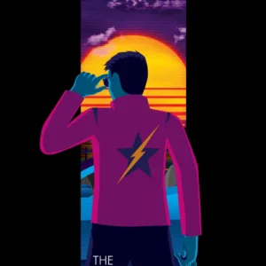 The Hotshot - Synthwave Art - Patrick King Art