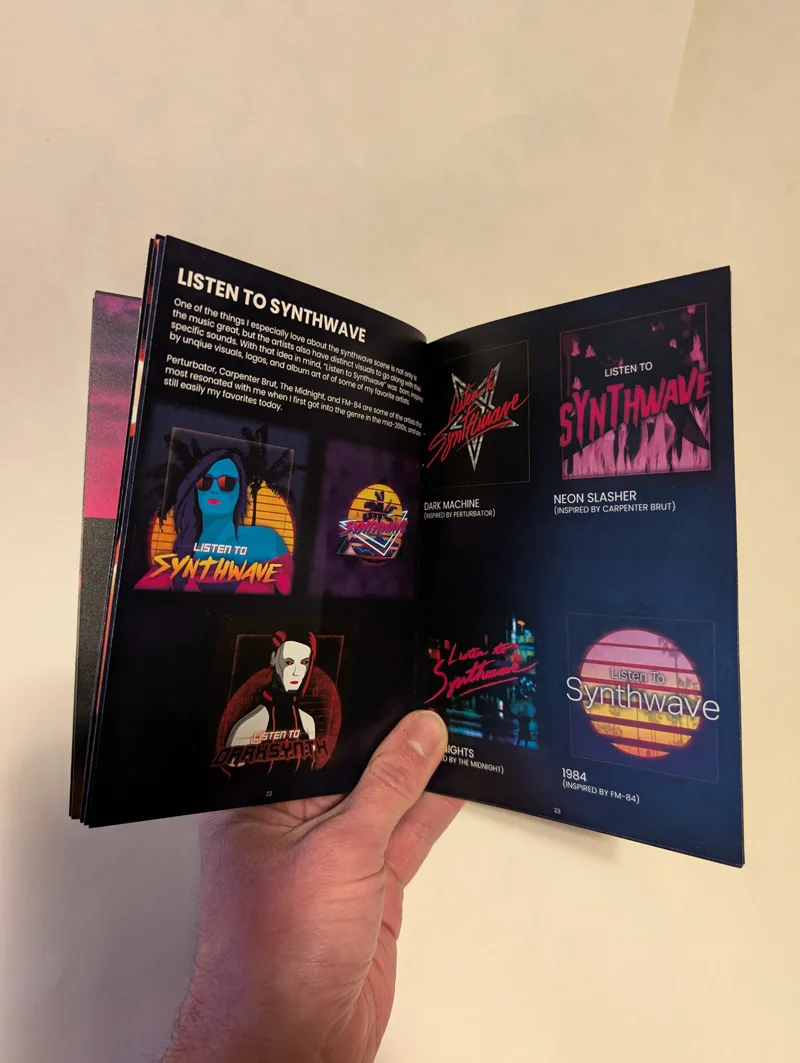 SYNTHWAVE ULTRA Art Zine Interior Page - Patrick King Art