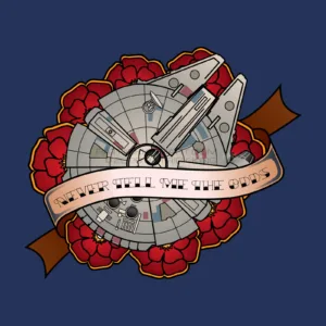Millennium Falcon Never Tell Me The Odds - Star Wars - Patrick King Art