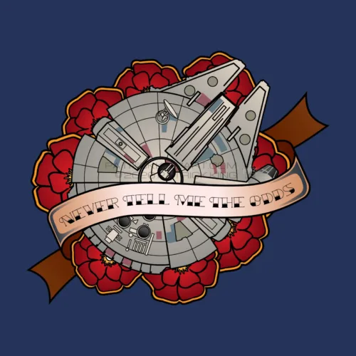 Millennium Falcon Never Tell Me The Odds - Star Wars - Patrick King Art