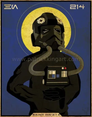 Imperial Saints - TIE Fighter Pilot - Star Wars Art - Patrick King Art