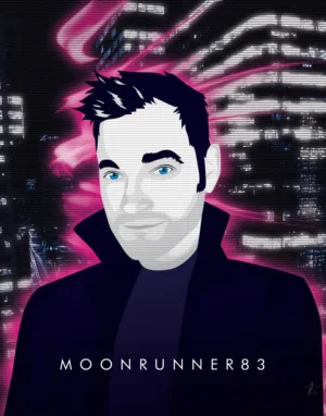Moonrunner83 - Synthwave Art - Patrick King Art