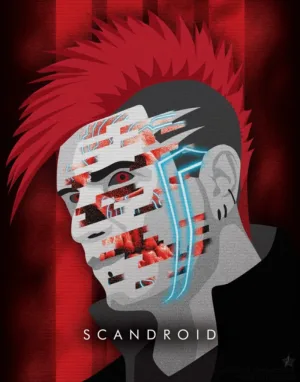 Scandroid - Synthwave Art - Patrick King Art