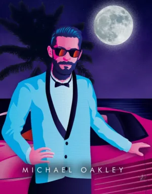 Michael Oakley - Synthwave Art - Patrick King Art