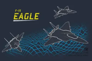 F-15 Eagle - Vintage Fighter Jets - Patrick King Art