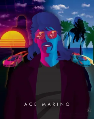 Ace Marino - Synthwave Art - Patrick King Art
