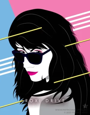 Roxi Drive - Synthwave Art - Patrick King Art