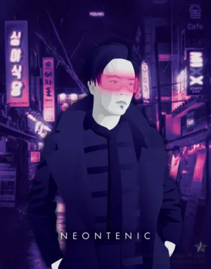 Neontenic - Synthwave Art - Patrick King Art