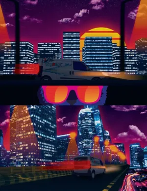Fog It Up! Part 3 - Synthwave Art - Patrick King Art