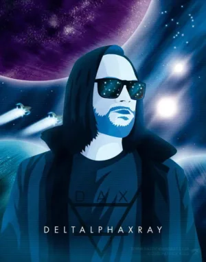 Deltalphaxray - Synthwave Art - Patrick King Art