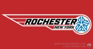80s Rochester Red Wings-Inspired Logo - Original Art - Patrick King Art