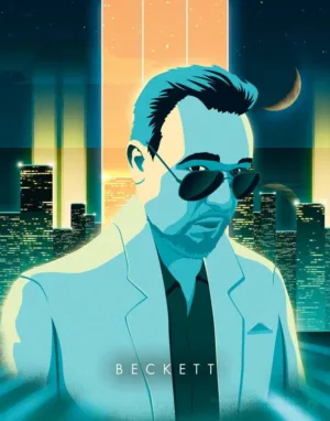 Beckett - Synthwave Art - Patrick King Art
