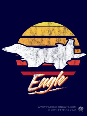 F-15 Eagle - Retro Fighter Jets - Patrick King Art