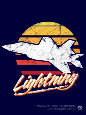 F-35 Lightning - Retro Fighter Jets - Patrick King Art