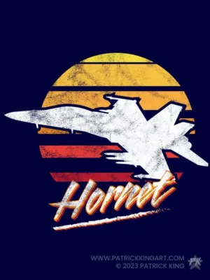 F/A-18 Hornet - Retro Fighter Jets - Patrick King Art