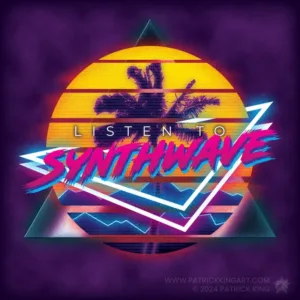 Listen to Synthwave - Synthwave Art - Patrick King Art