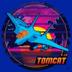 F-14 Tomcat - Neon Fighter Jets - Patrick King Art