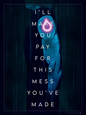 Young Medicine - I'll Make You Pay For This Mess You've Made - Synthwave Art - Patrick King Art