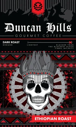 Metalocalypse - Duncan Hills Coffee - Ethiopian Blend - Patrick King Art
