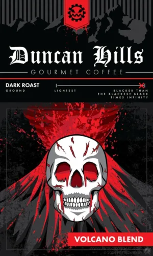 Metalocalypse - Duncan Hills Coffee - Volcano Blend - Patrick King Art