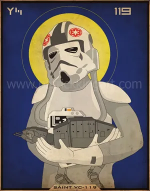 Imperial Saints - AT-AT Pilot - Star Wars Art - Patrick King Art