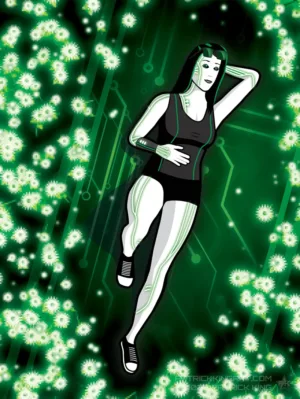 Artificial Paradise - Cyberpunk Art - Patrick King Art