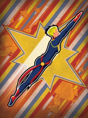 Captain Marvel - Patrick King Art