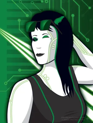 Eden - Cyberpunk Art - Patrick King Art