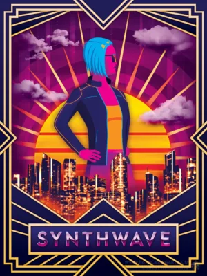 Synth Deco - Synthwave Art - Patrick King Art