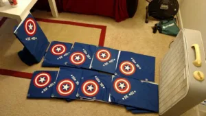Custom Captain America Bandanas - Screen Printing - Patrick King Art