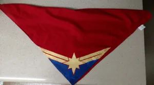 Captain Marvel Bandana - Screen Printing - Patrick King Art