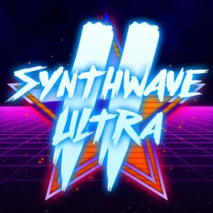 SYNTHWAVE ULTRA II Spotify Playlist Cover SYNTHWAVE ULTRA II Spotify Playlist Cover - Logo Design - Patrick King Art