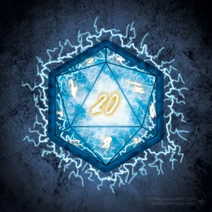 Blue Dragon D20 - Patrick King Art
